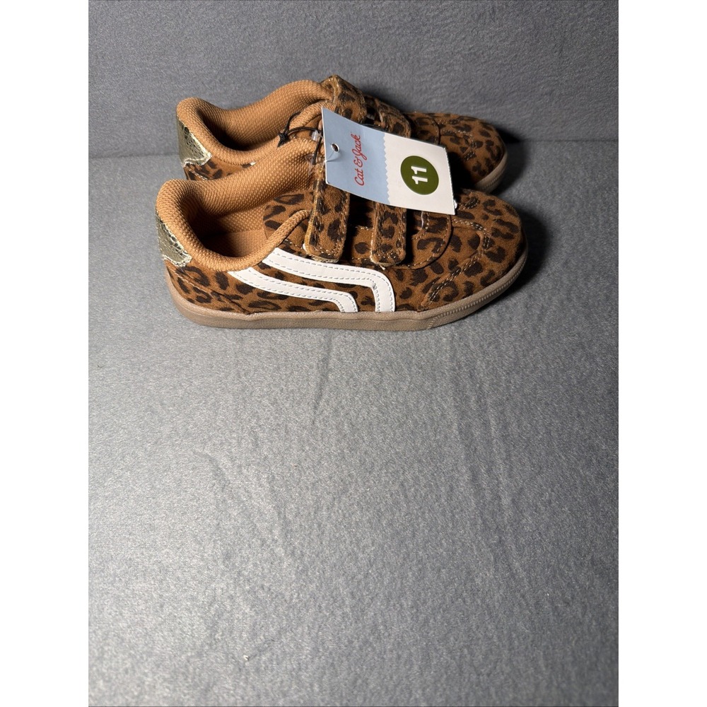 Cat & Jack Toddler Girls' Madge Sneakers - Brown Size 11 NWT